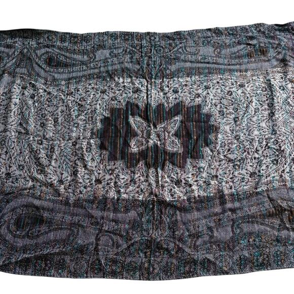 Charming Charlie Accessories - Black and Gray detailed Scarf